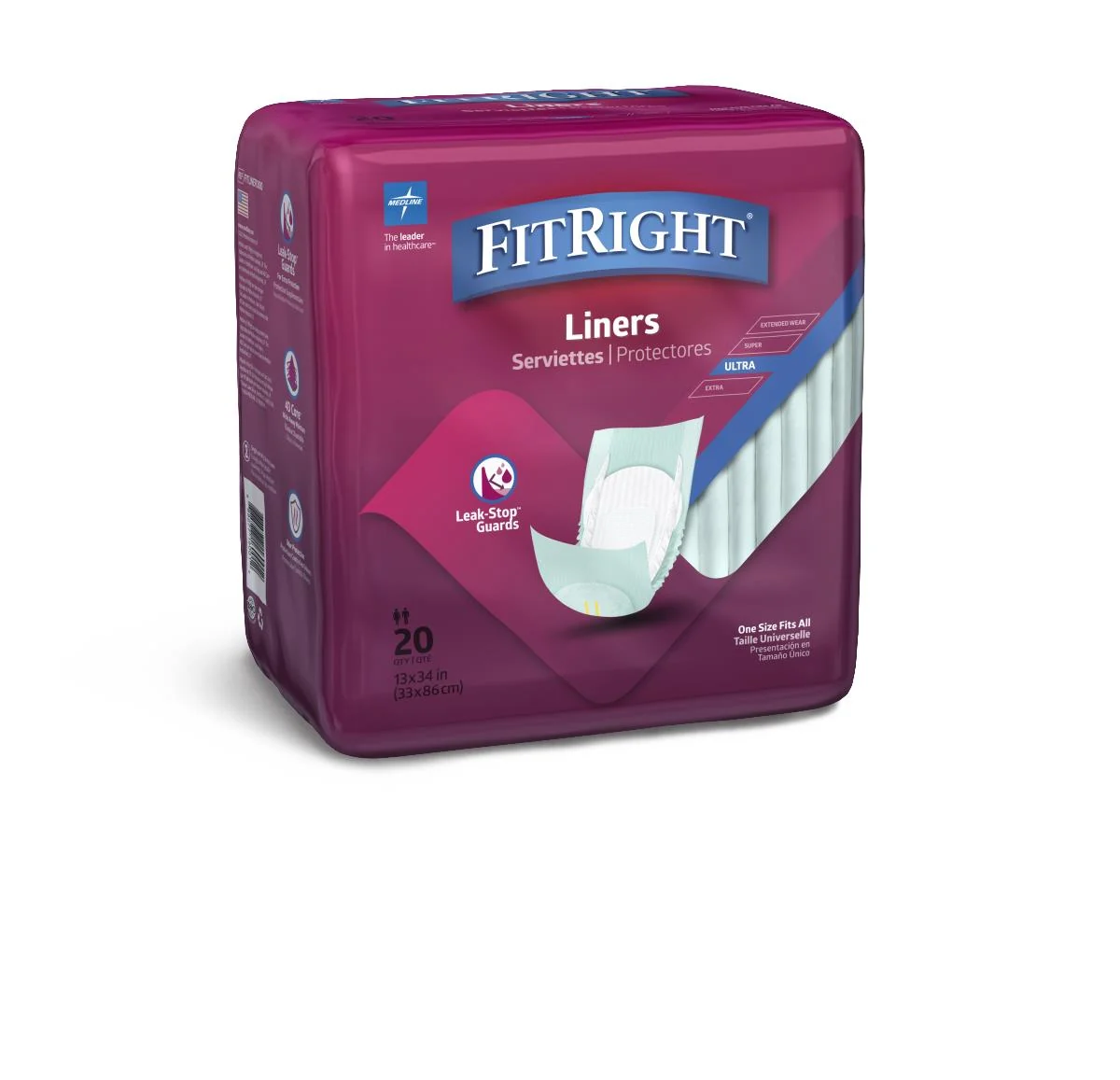 Fitright Shaped Incontinence Liner 13" X 30" - Image 9