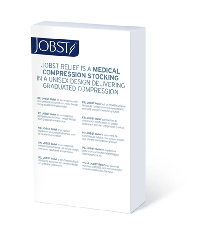 Jobst Thigh-high Compression Stocking - 20-30mmhg, Beige, Open Toe, Unisex - Image 4