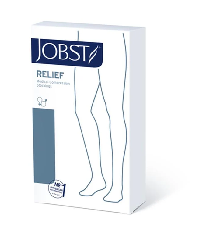 Jobst Thigh-high Compression Stocking - 20-30mmhg, Beige, Open Toe, Unisex - Image 8