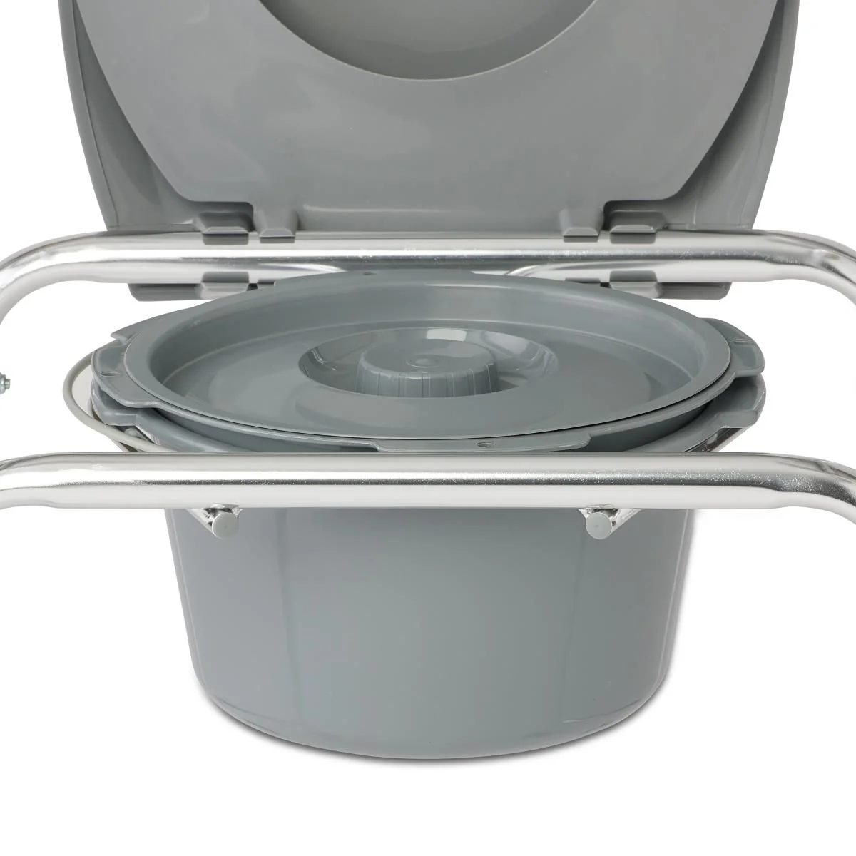 Medline Aluminum Commodes With Wheels - Image 3