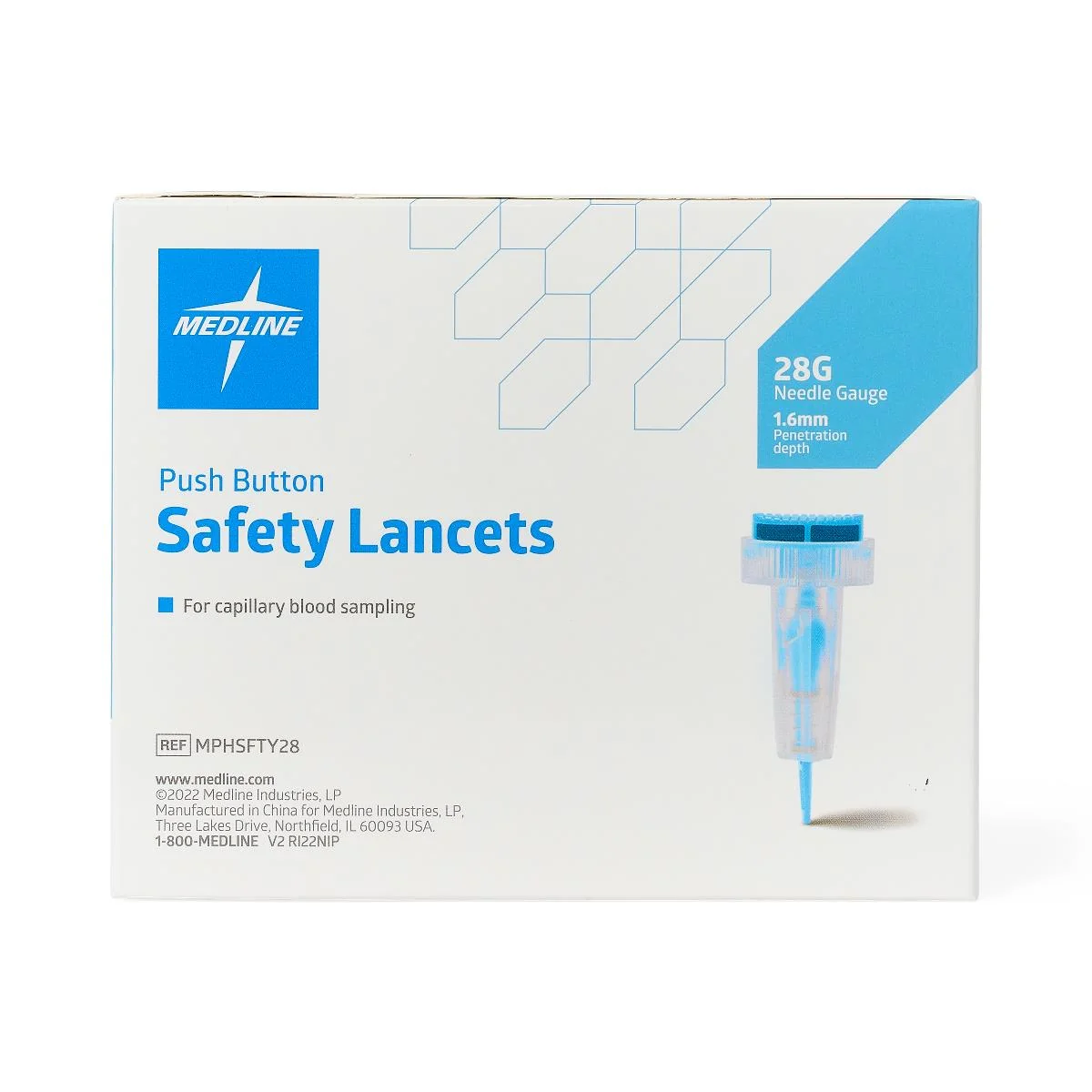 Medline Push Button Safety Lancets - Image 7