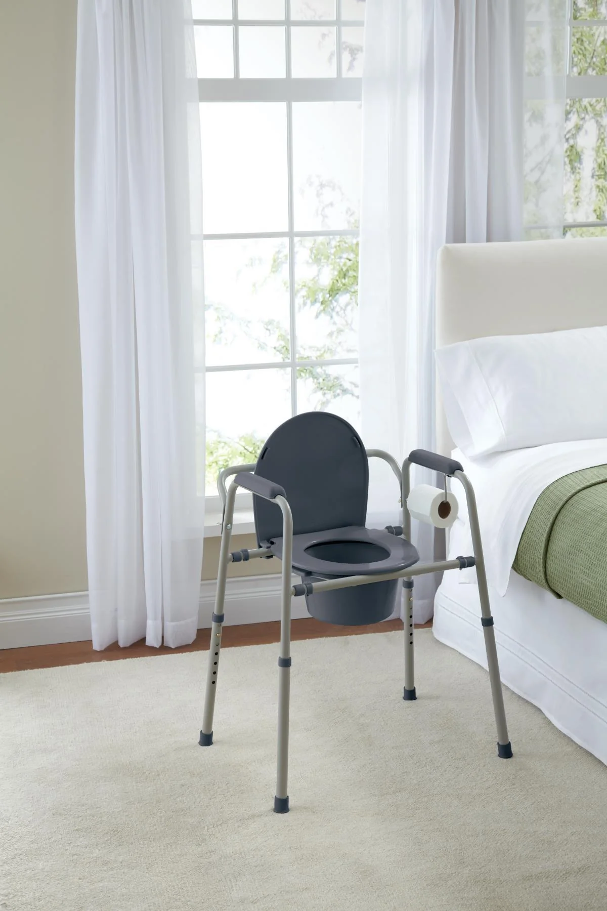 Medline Steel Commode With Microban - Image 11