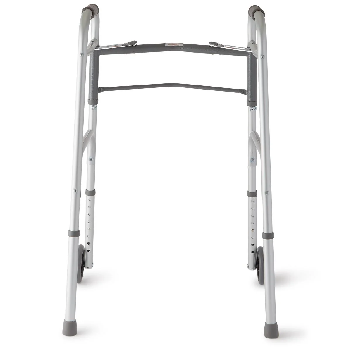 Medline Two-button Folding Walkers With 5" Wheels - Image 3