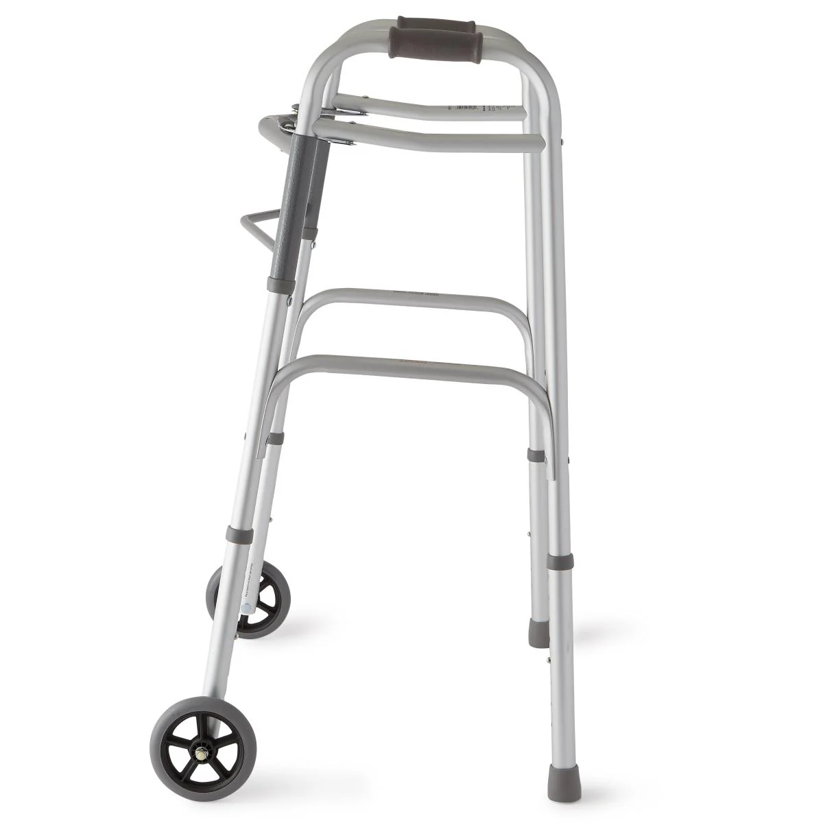 Medline Two-button Folding Walkers With 5" Wheels - Image 4