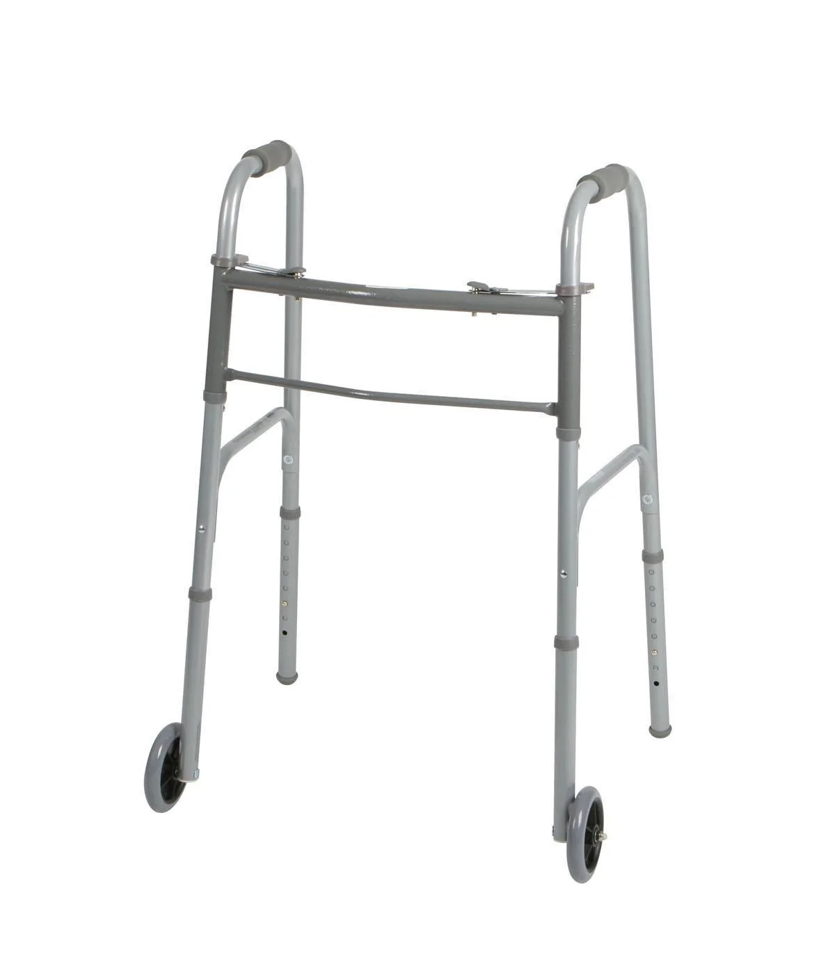Medline Two-button Folding Walkers With 5" Wheels - Image 5