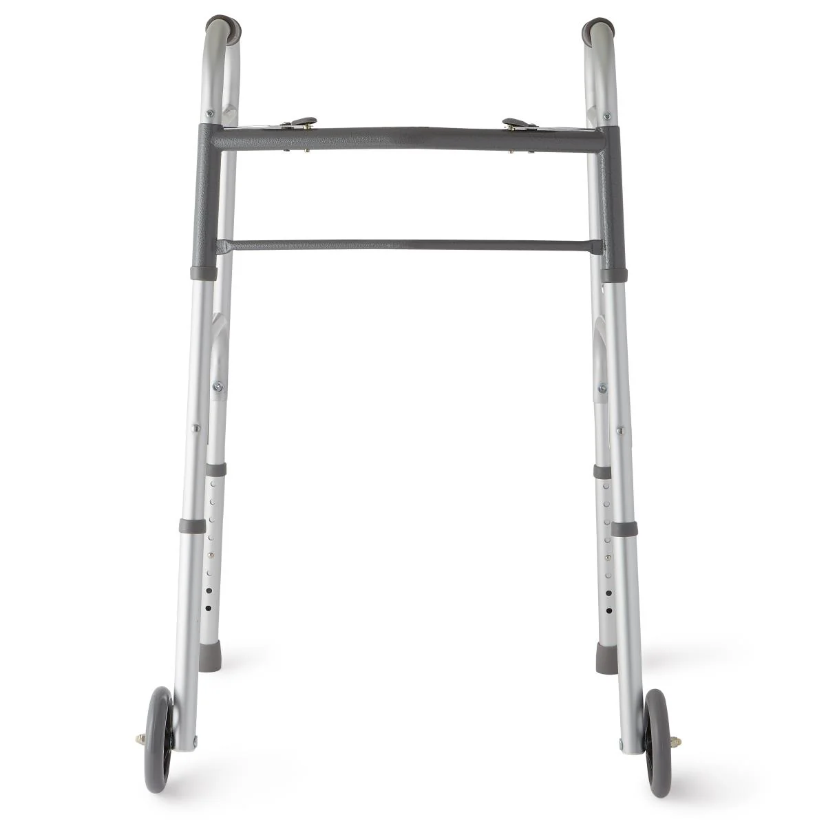 Medline Two-button Folding Walkers With 5" Wheels - Image 6