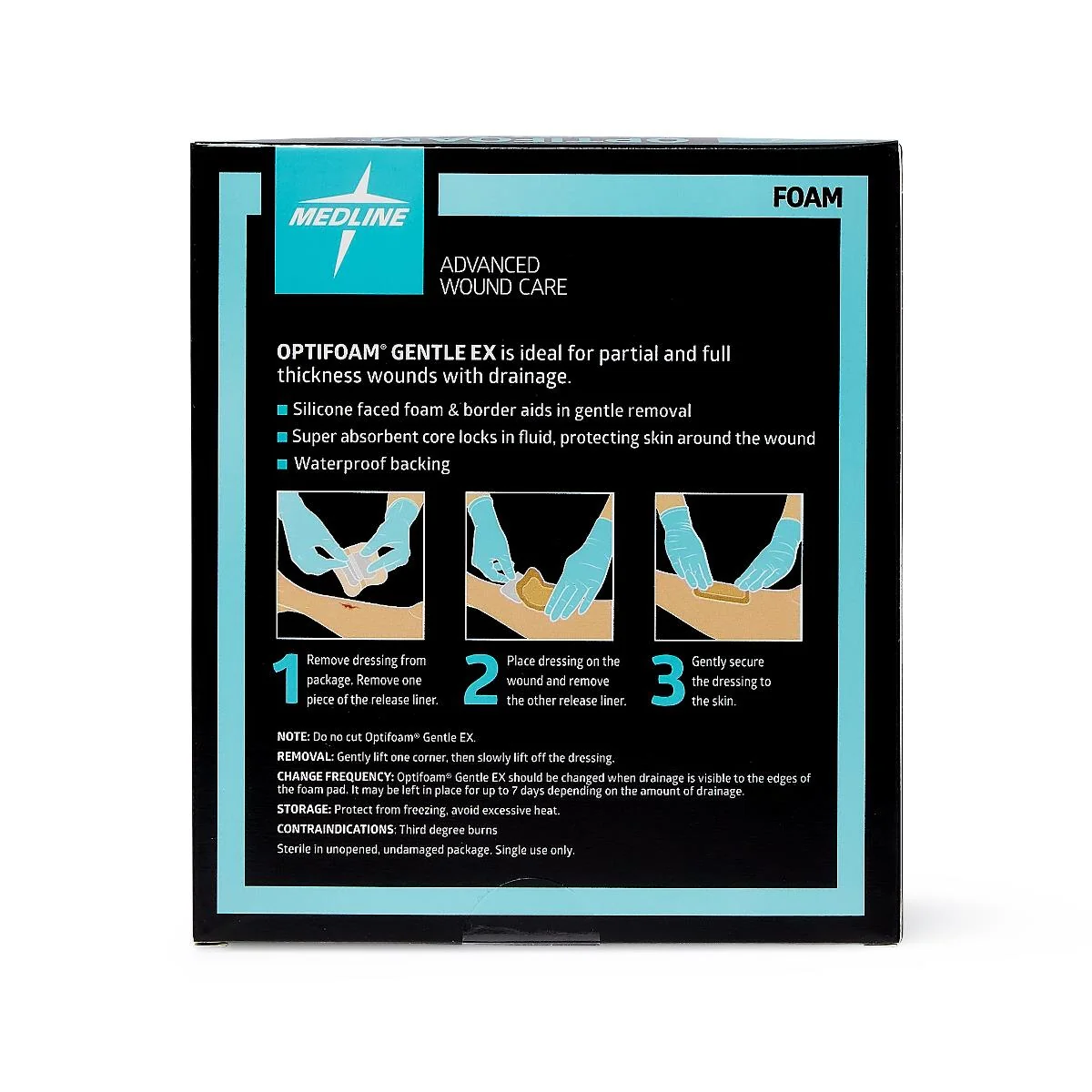 Optifoam Gentle Ex Silicone-faced Foam Wound Dressings - Image 12
