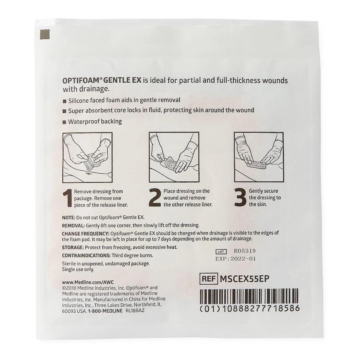 Optifoam Gentle Ex Silicone-faced Foam Wound Dressings - Image 35