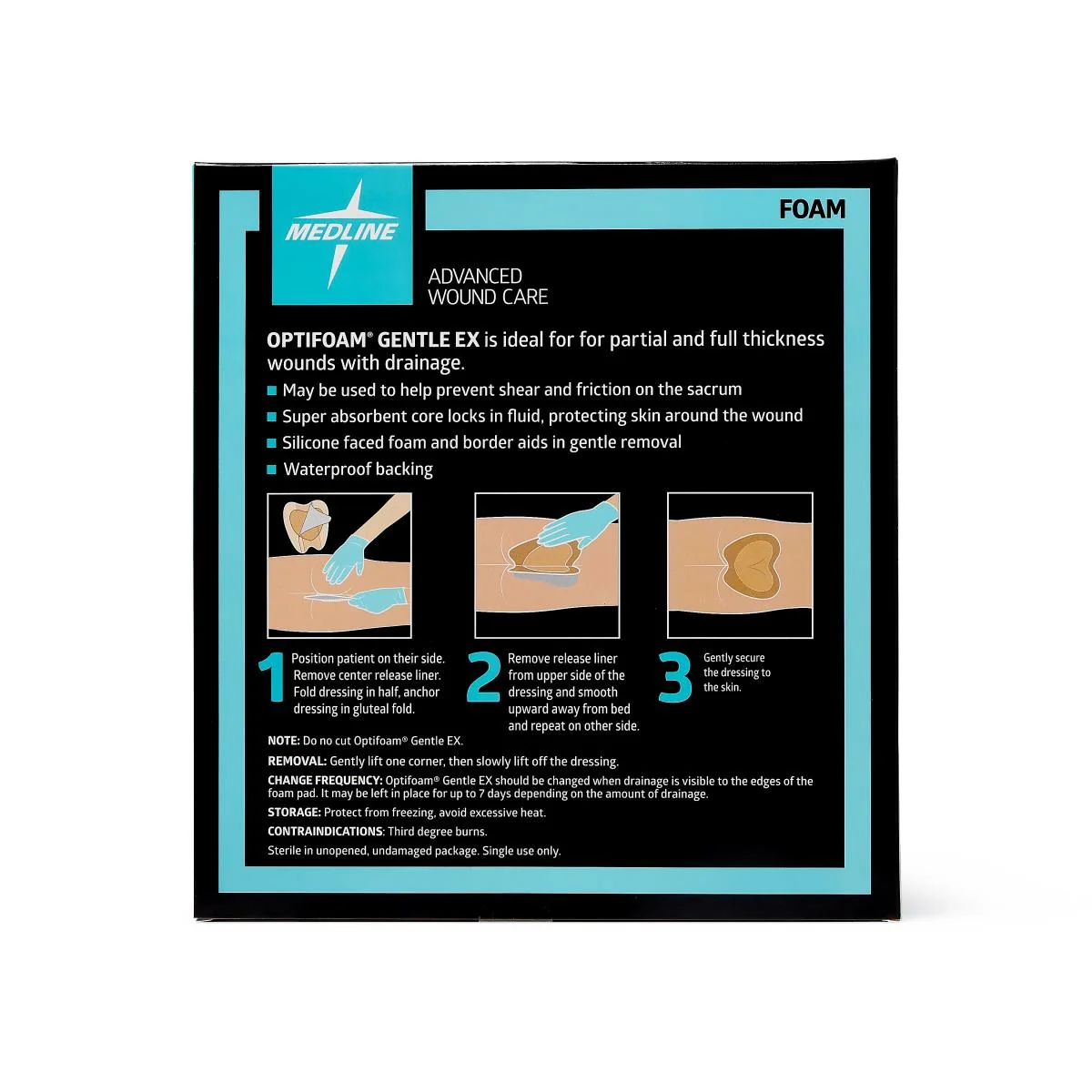 Optifoam Gentle Ex Silicone-faced Foam Wound Dressings - Image 9
