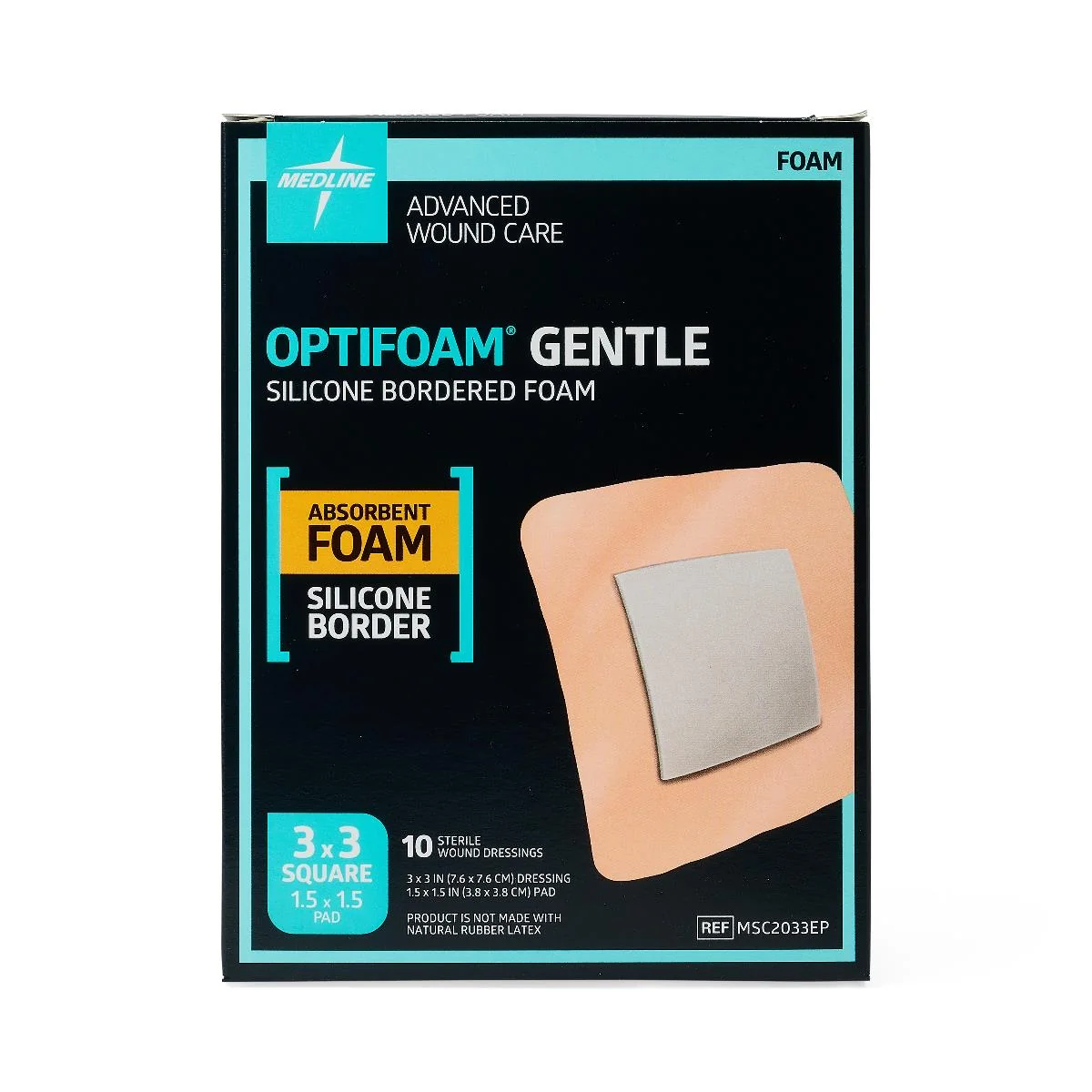 Optifoam Gentle Foam Wound Dressings With Silicone Adhesive Border - Image 33