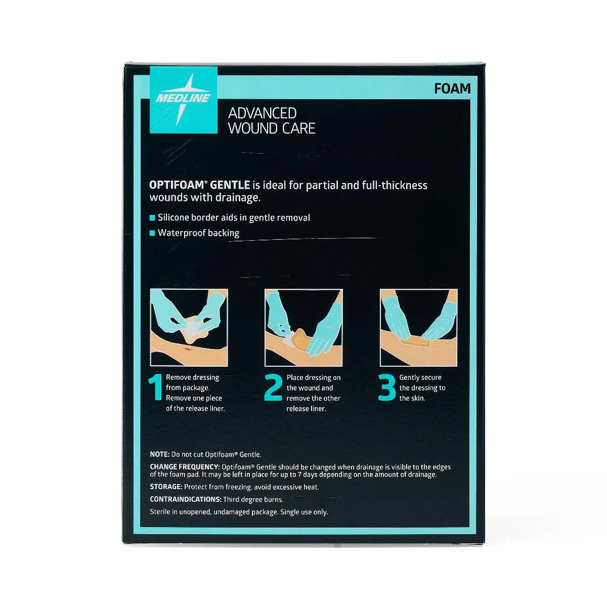 Optifoam Gentle Foam Wound Dressings With Silicone Adhesive Border - Image 35
