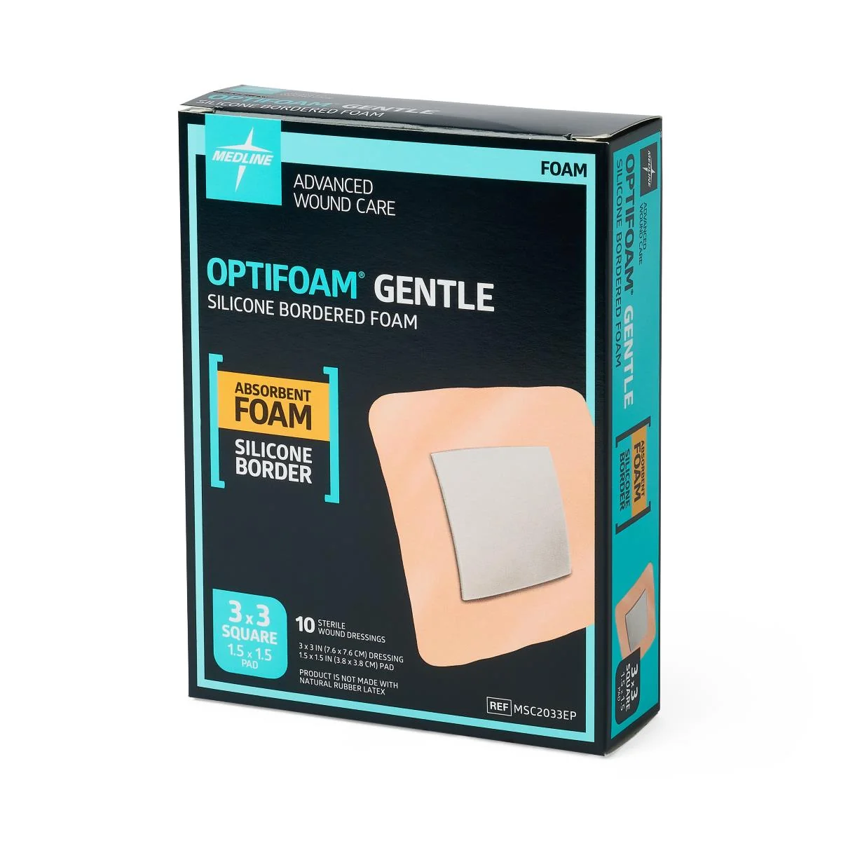 Optifoam Gentle Foam Wound Dressings With Silicone Adhesive Border - Image 39