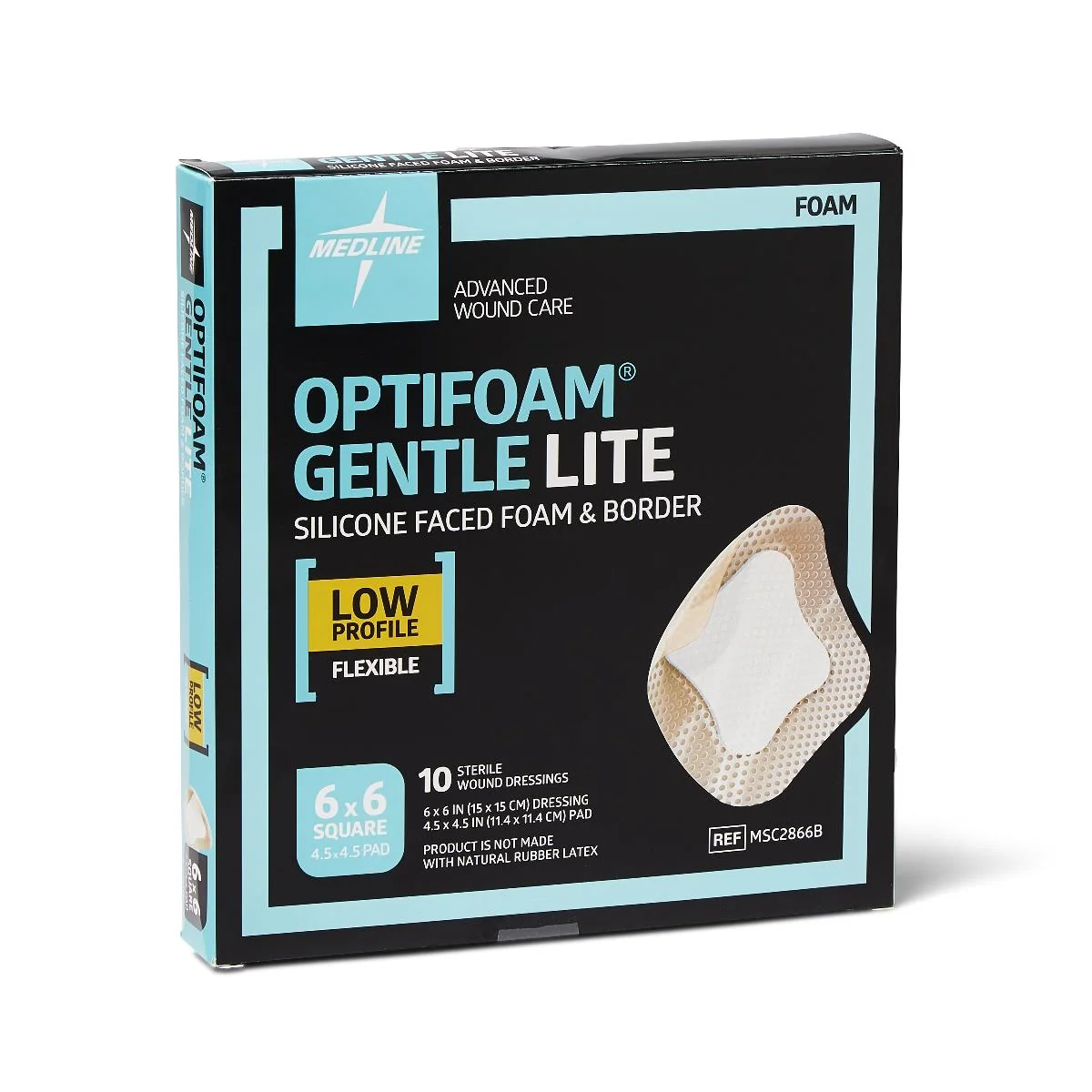 Optifoam Gentle Lite Foam Wound Dressings With Silicone Adhesive - Image 21