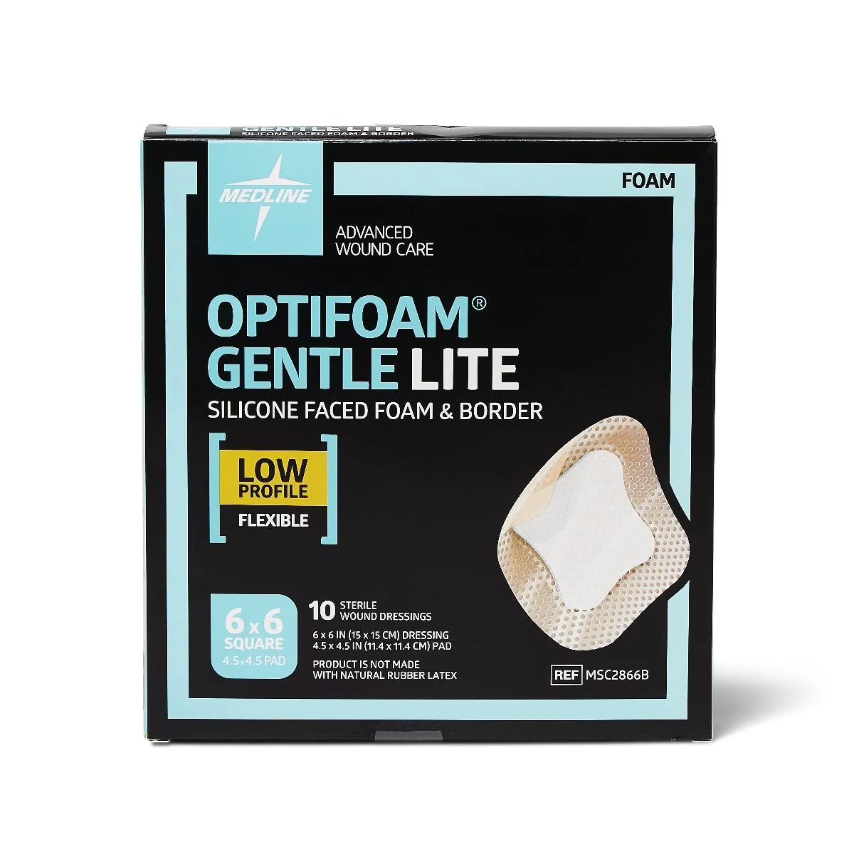 Optifoam Gentle Lite Foam Wound Dressings With Silicone Adhesive - Image 24