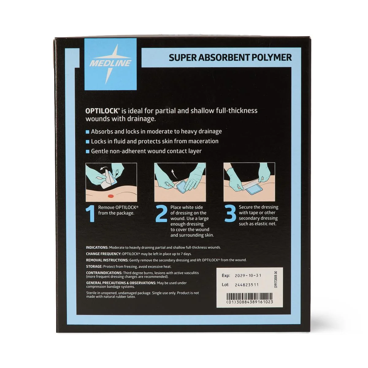 Optilock Non-adhesive Super Absorbent Wound Dressing - Image 15