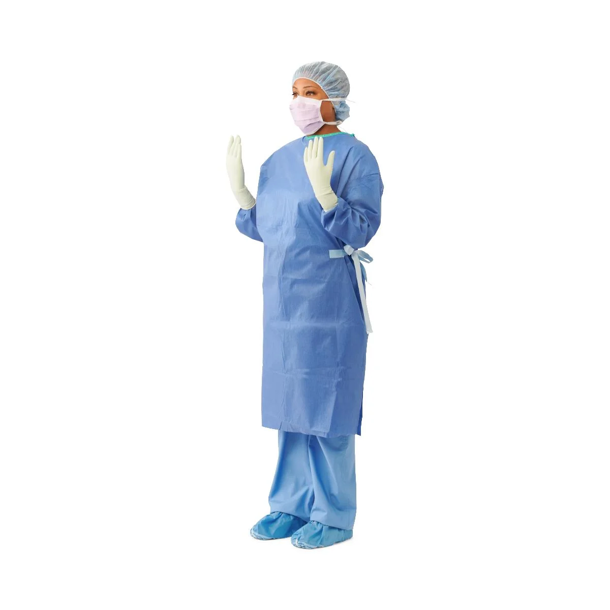 Sterile Non-reinforced Eclipse Surgical Gowns With Set-in Sleeves Level 2 Disposable - Image 3