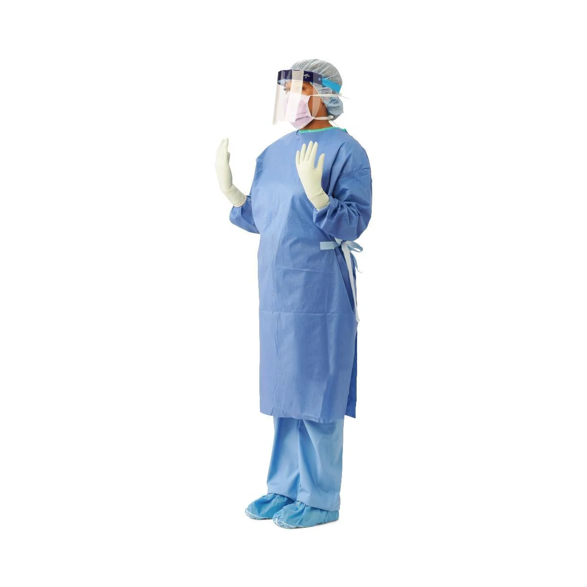 Sterile Non-reinforced Eclipse Surgical Gowns With Set-in Sleeves Level 2 Disposable - Image 9