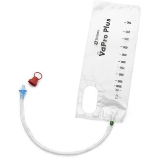 Vapro Plus F-style Touch-free Hydrophilic Intermittent Catheter With Collection Bag - Straight Tip, 16in, Box Of 30 - Image 9